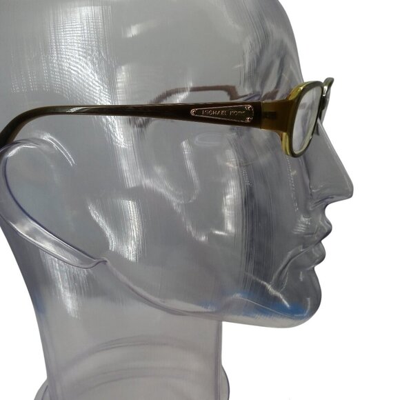 Michael Kors M2660 Green Plastic Eyeglass Frames 52-18-140 Olive Rectangle - Picture 6 of 11